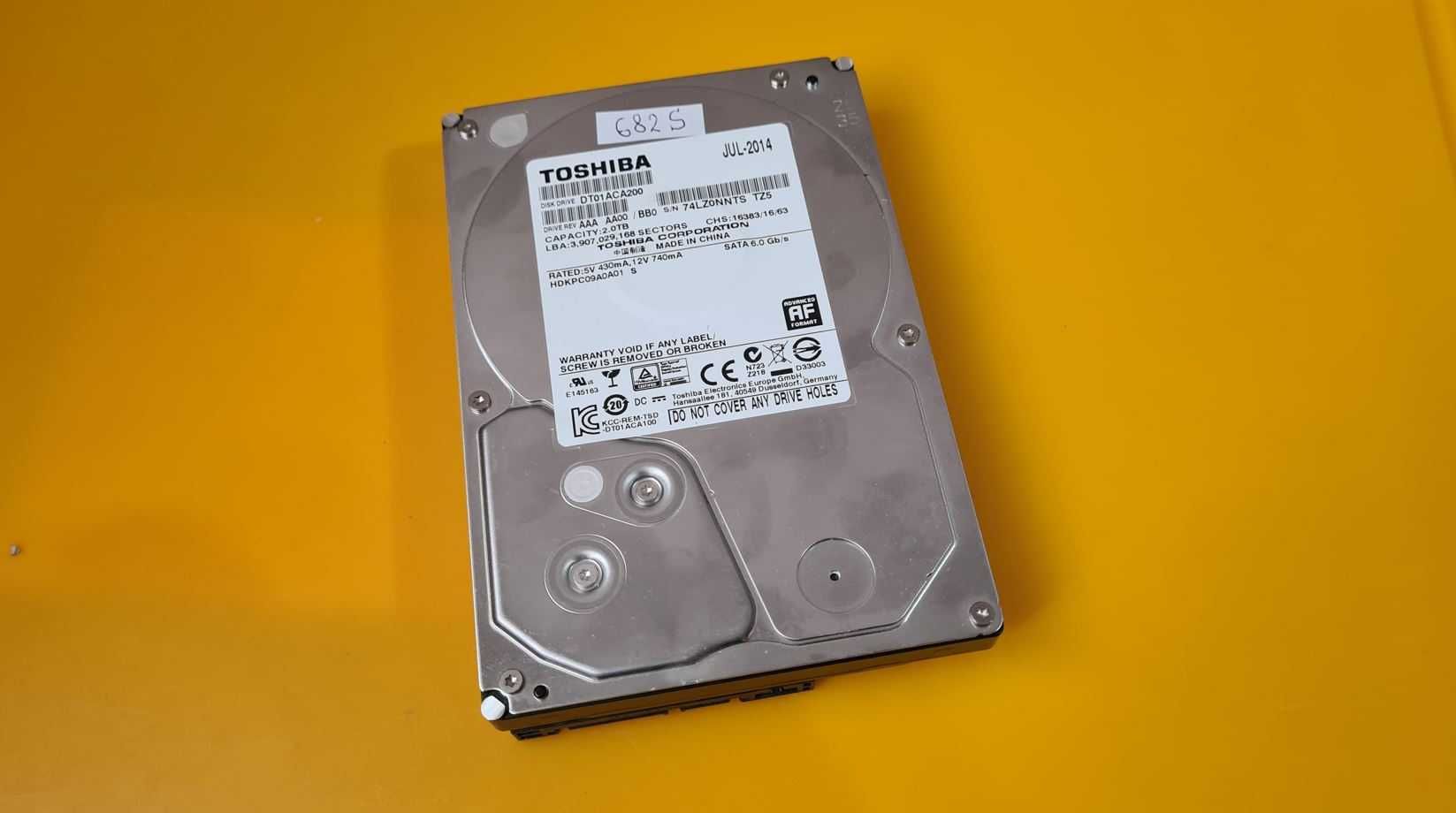 682S.HDD Hard Disk Desktop 2TB,Toshiba,7200Rpm,64MB,Sata III
