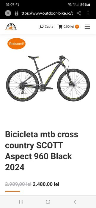 Bicicleta dame/fete  mtb Scott ASPECT 27,5"/impecabila