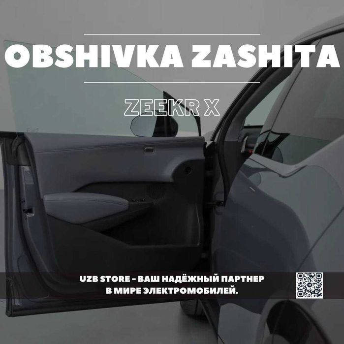 Zeekr obshivka | Накладки на обшивку дверей Zeekr X под карбон.