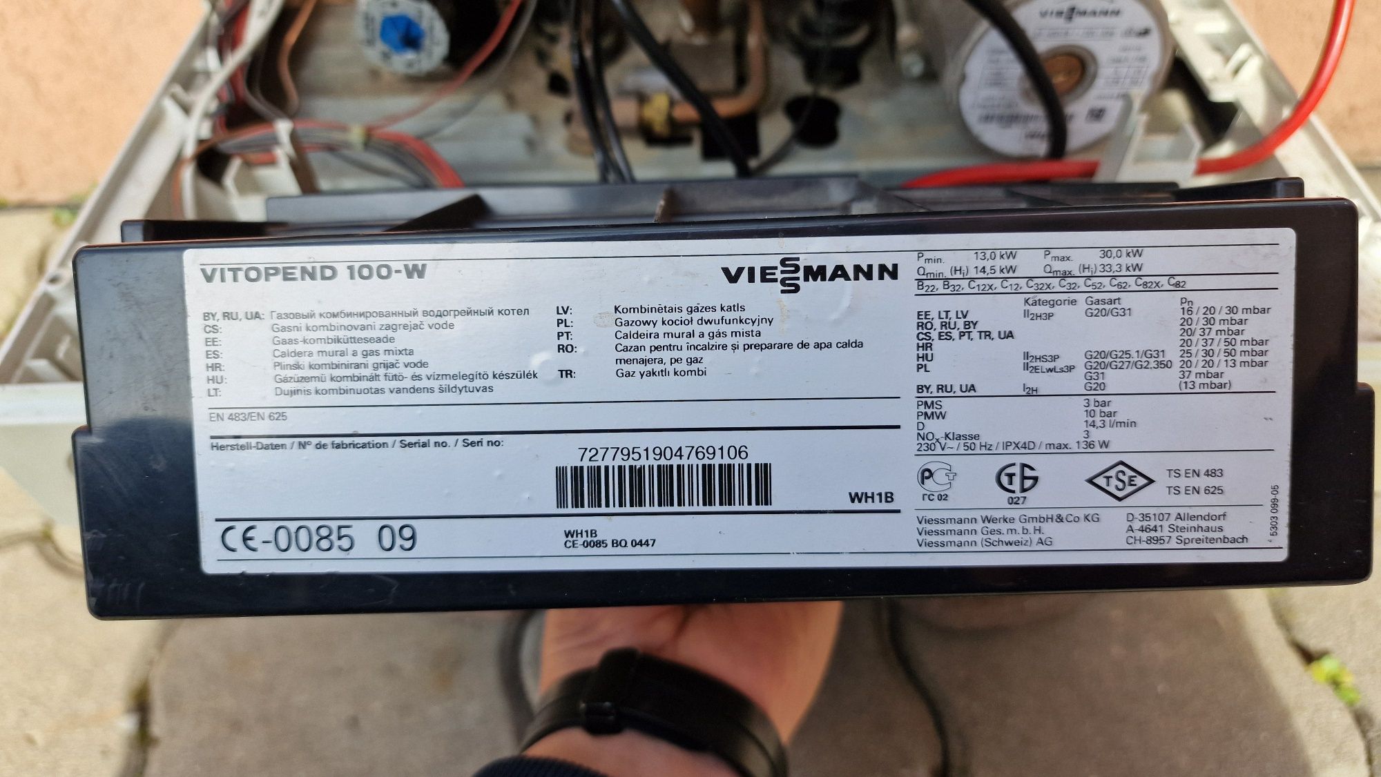 Vand centrala termica Viessmann vitopend 100 32 KW WH1B