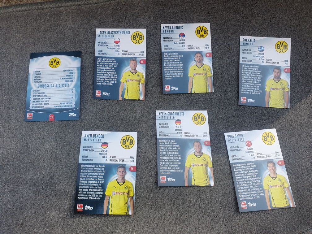 ЛОТ Topps Карти Bundesliga Borussia Dortmund Борусия Дортмунд