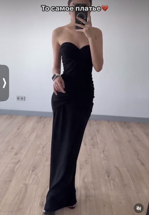 Вечерние черное платье