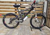 Bicicleta Carbon Cannondale MTB cadru M full suspension