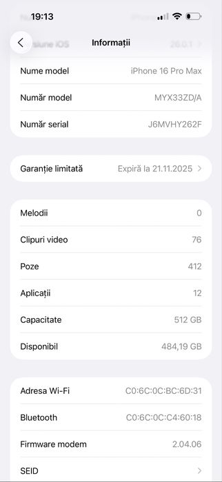 Iphone 16 pro max 512 GB