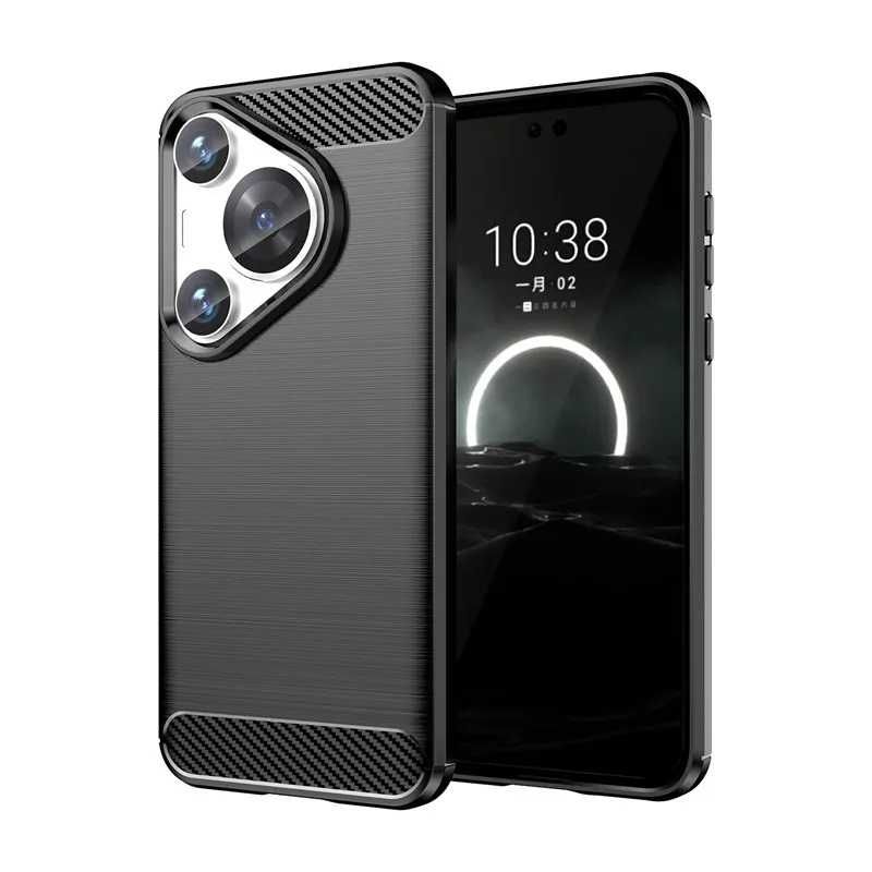 Huawei Pura 70 / Pura 70 Pro / Ultra - Удароустойчив Кейс Гръб CARBON