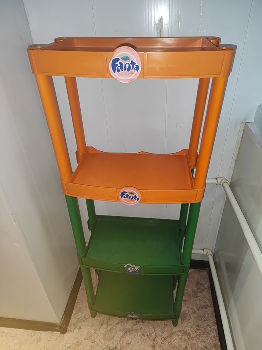 Стеллаж пластик б/у