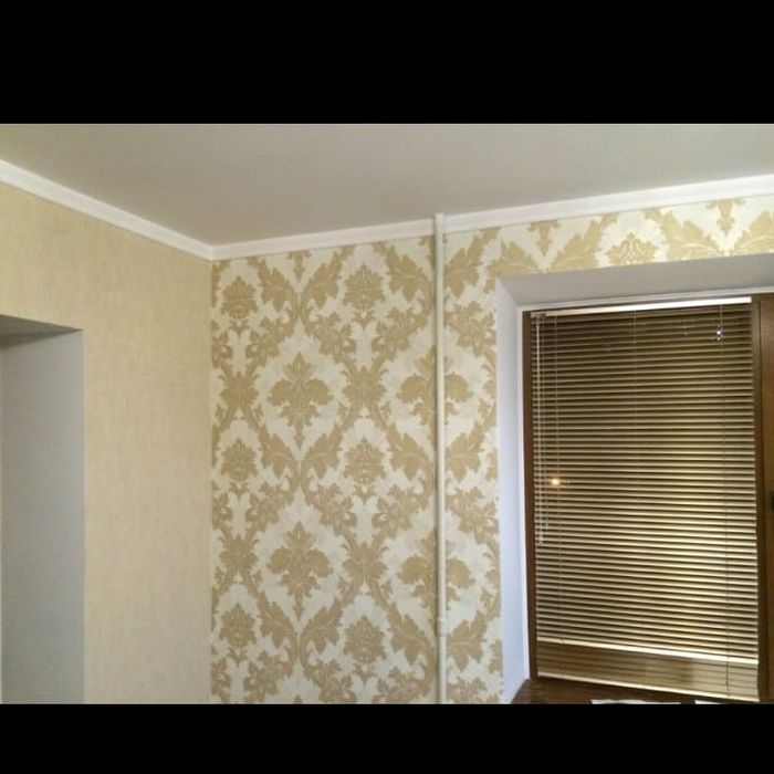 Обои, покраска, левкас, качественно, эмульсия Поклейка обоев