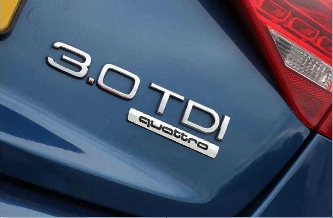 Set embleme haion / spate Q3 - 3.0 TDI - Quattro emblema auto AUDI