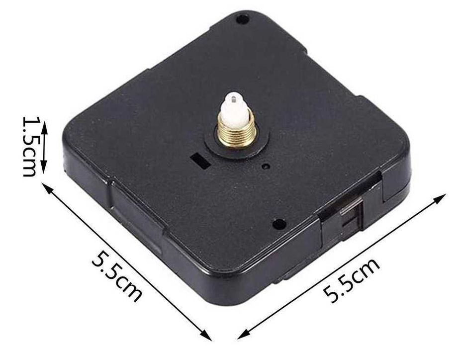 Mecanism quartz silentios pentru ceas de perete fara ticait 5.5x5.5 cm