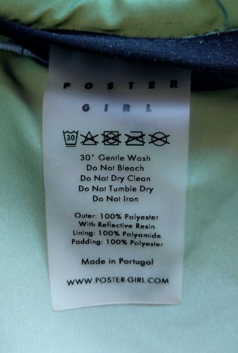 Светлоотразителен ски панталон Poster girl в зелено сив цвят