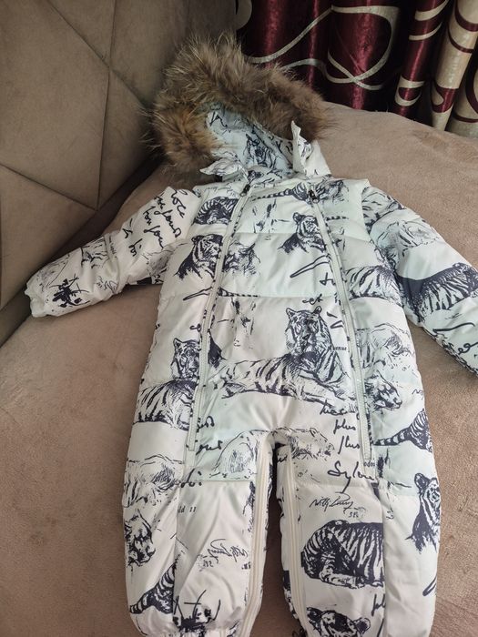 Комбинезон зимний р 74-80