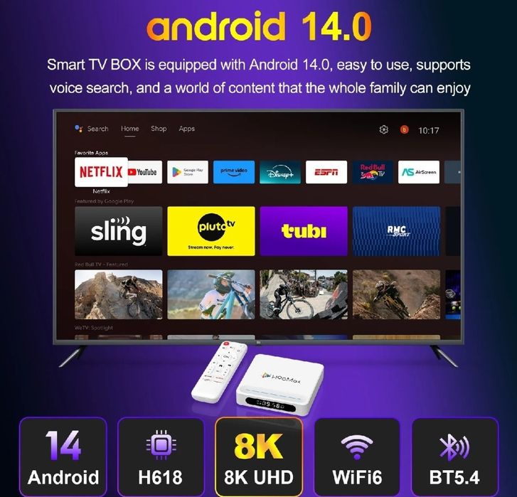 ‼️SmartBox H618+ 2/16gb android14.Прошивка(каналлар+кино)+доставка.mul