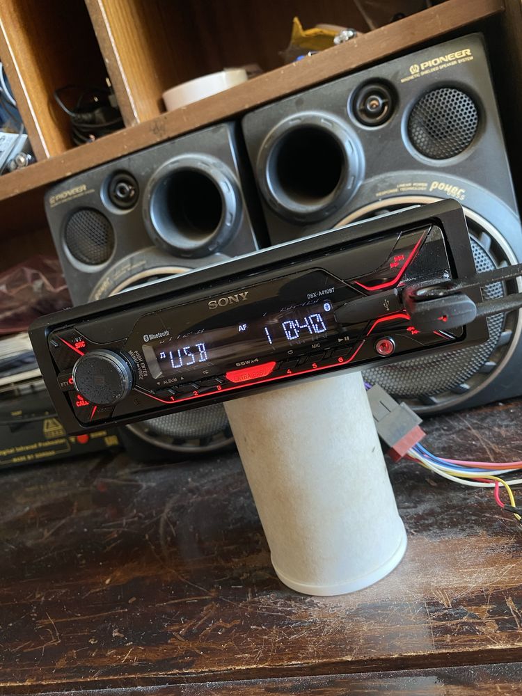 SONY DSX-A410BT - 4X55W - BLUETOOTH, USB, Радио плеър за кола сд cd