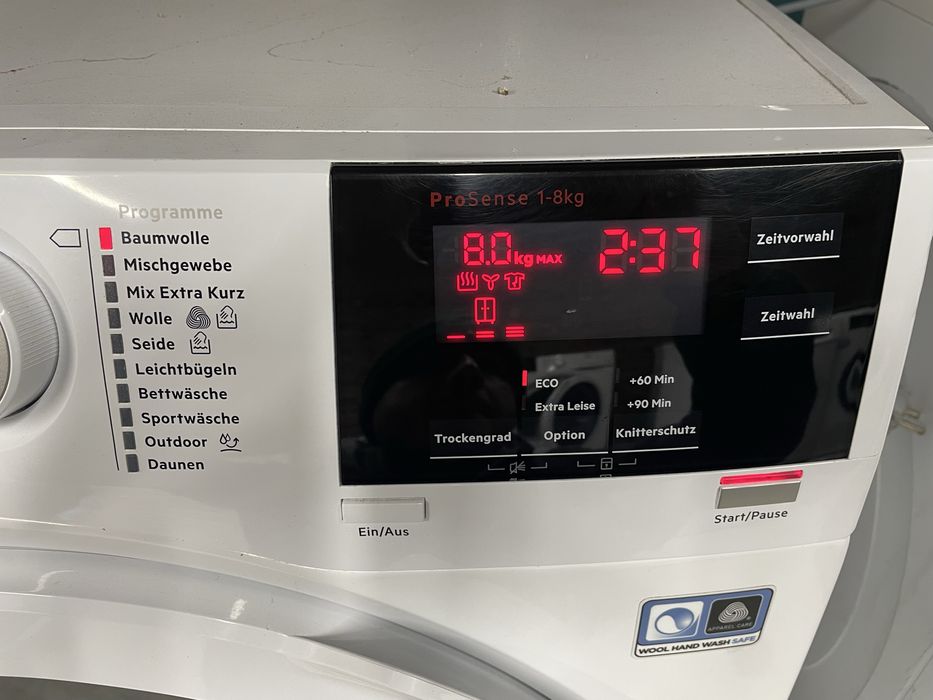 Сушилня AEG 8000 series A++ 8 кг 6м гаранция