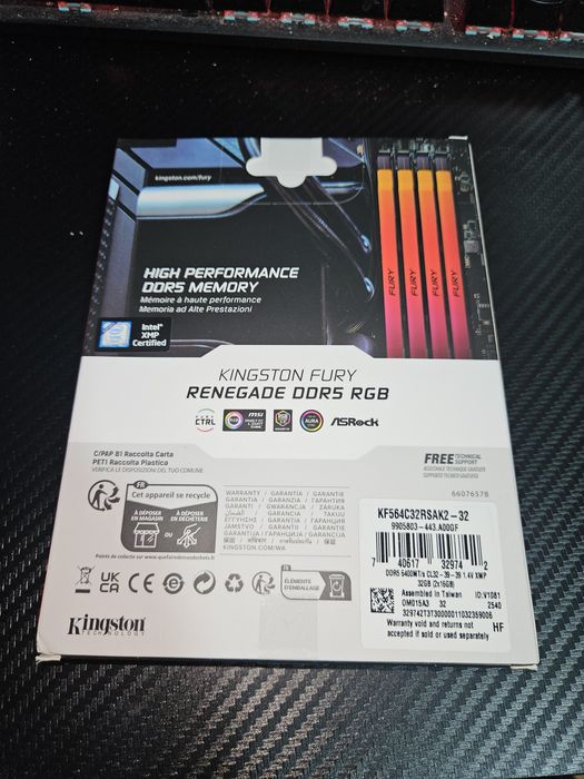Kingston Fury Renegade 6400Mhz 32GB  DDR5