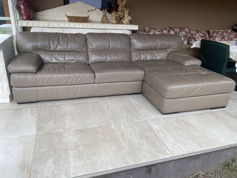 Coltar fix piele naturala 100% brand Olanda 283x160x80cmh Calitate top