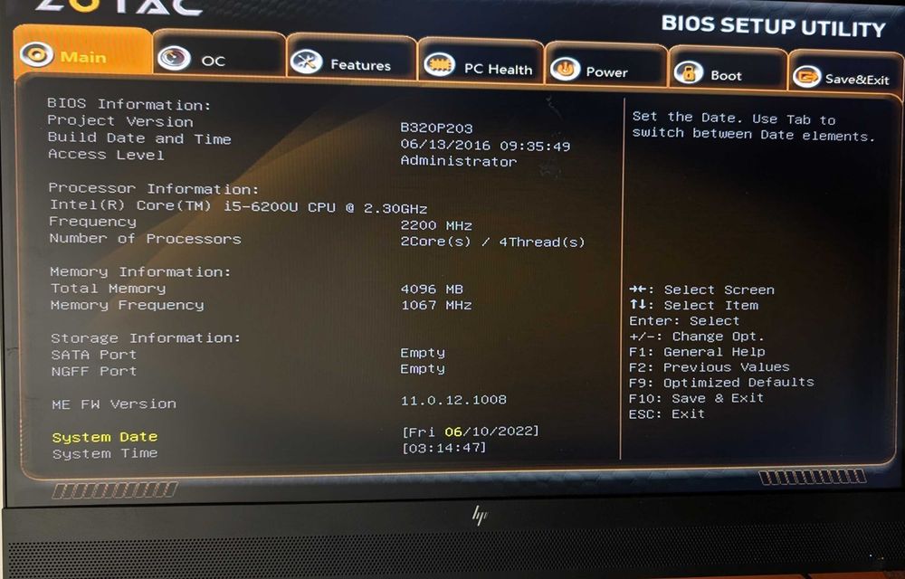 Mini calculator Zotac Shuttle fără HDD / fără alimentatoare