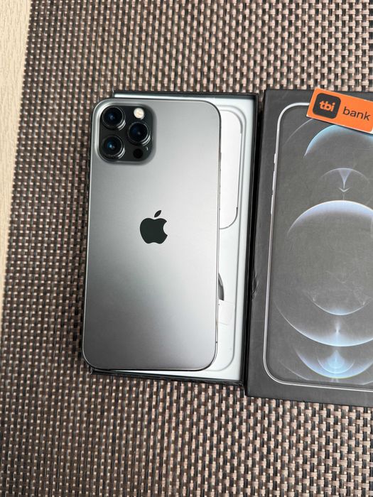 256Gb! iPhone 12 Pro MAX  Лизинг от 22лв/м Graphite черен изплащане