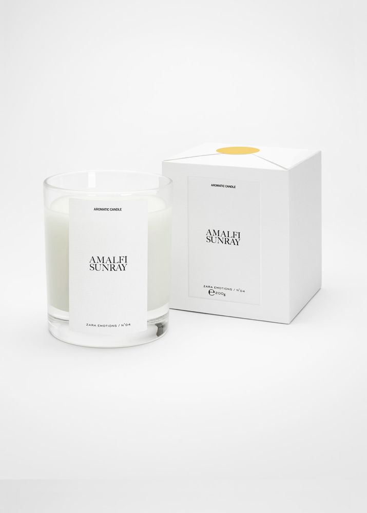 Lumanare parfumata Zara & JO Malone Amalfi Sunray cadou premium