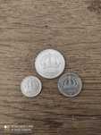 3 monede suedeze de argint