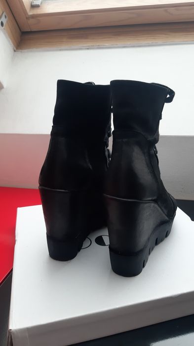 Черни кожени боти Exclusive