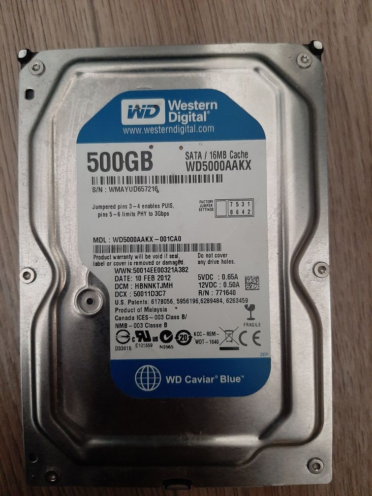 Продам жёсткий диск 500gb