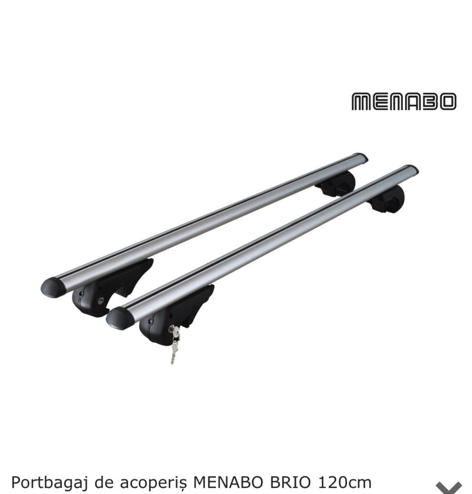 Set bare transversale Menabo Brio 120 cm,nou