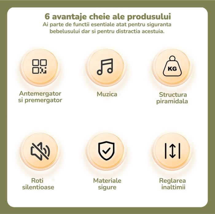 Premergator copii 2 in 1 Mavio verde