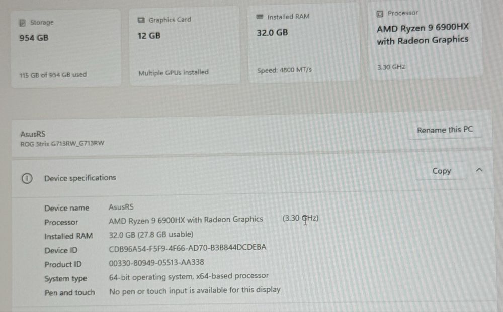 Vand urgent ! Asus ROG STRIX G17(G713RW) ! Negociabil !