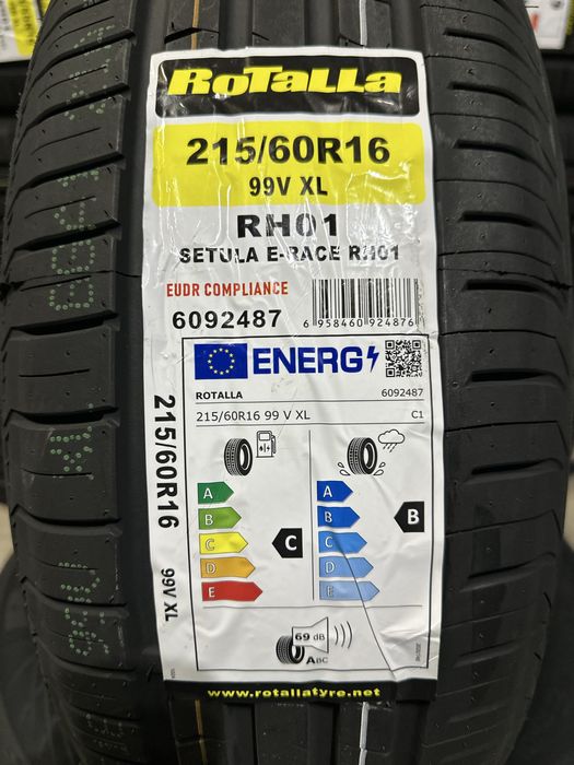 Нови летни гуми ROTALLA SETULA RH01 215/60R16 99V XL НОВ DOT 2156016