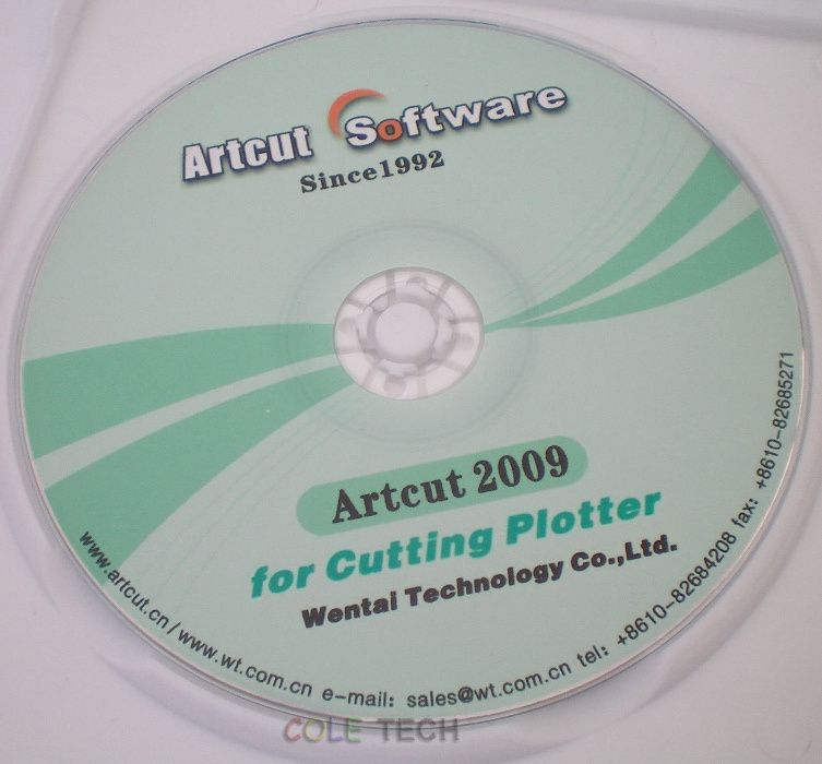 ProgramARTCUT 2009 Software Cutter Plotter Cutting AUTO CD TAIERE A188