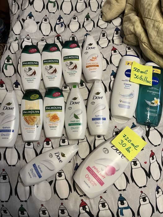 Geluri dus dove palmolive 3x250ml