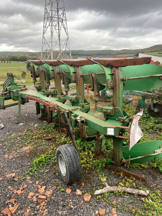 De vanzare plug Gassner 4 trupite reversibil si freza Lelly 2,5m