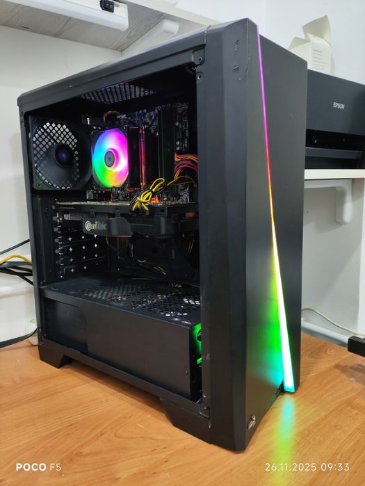 Бюджетный игровой компьютер (кейс) 4/8,8gb,SSD, HDD,VideoDDR5