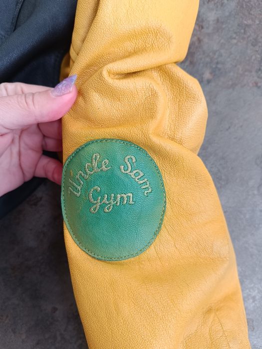 Uncle Sam мъжко кожено яке винтидж уникално М