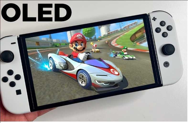 Nintendo Switch OLED + Mario Kart 8 Deluxe + Accesorii