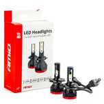 комплект led лед диодни крушки за фар amio h4 h/l bf mini - 50w. ...