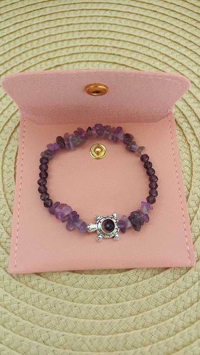 Set 2 bratari handmade din Ametist