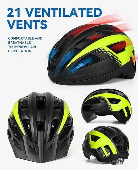Cască de bicicletă FUNWICT cu vizieră pentru bărbați și femei