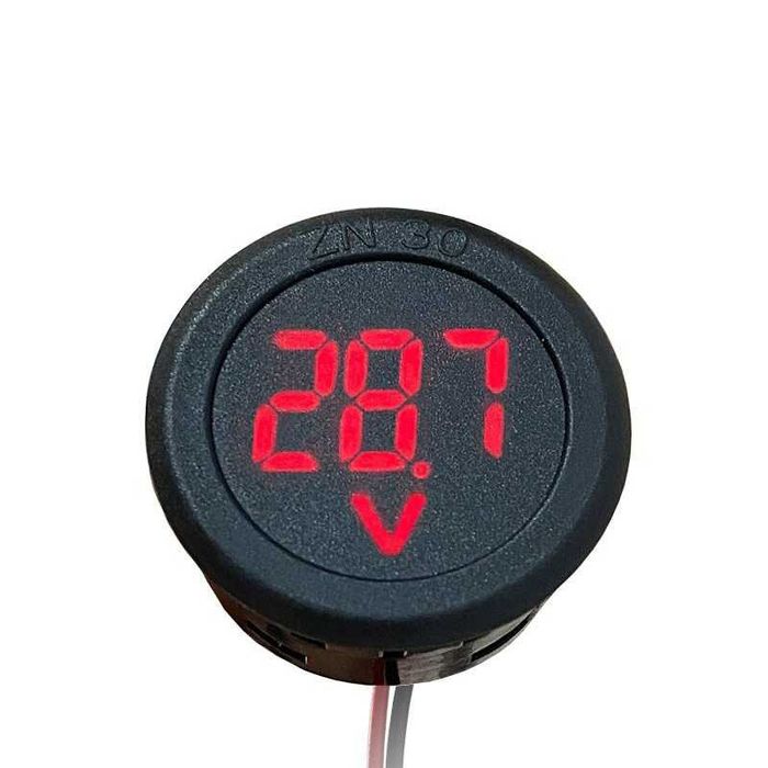 Voltmetru de panou  DC Digital 100V LED Rosu, Verde, Albastru