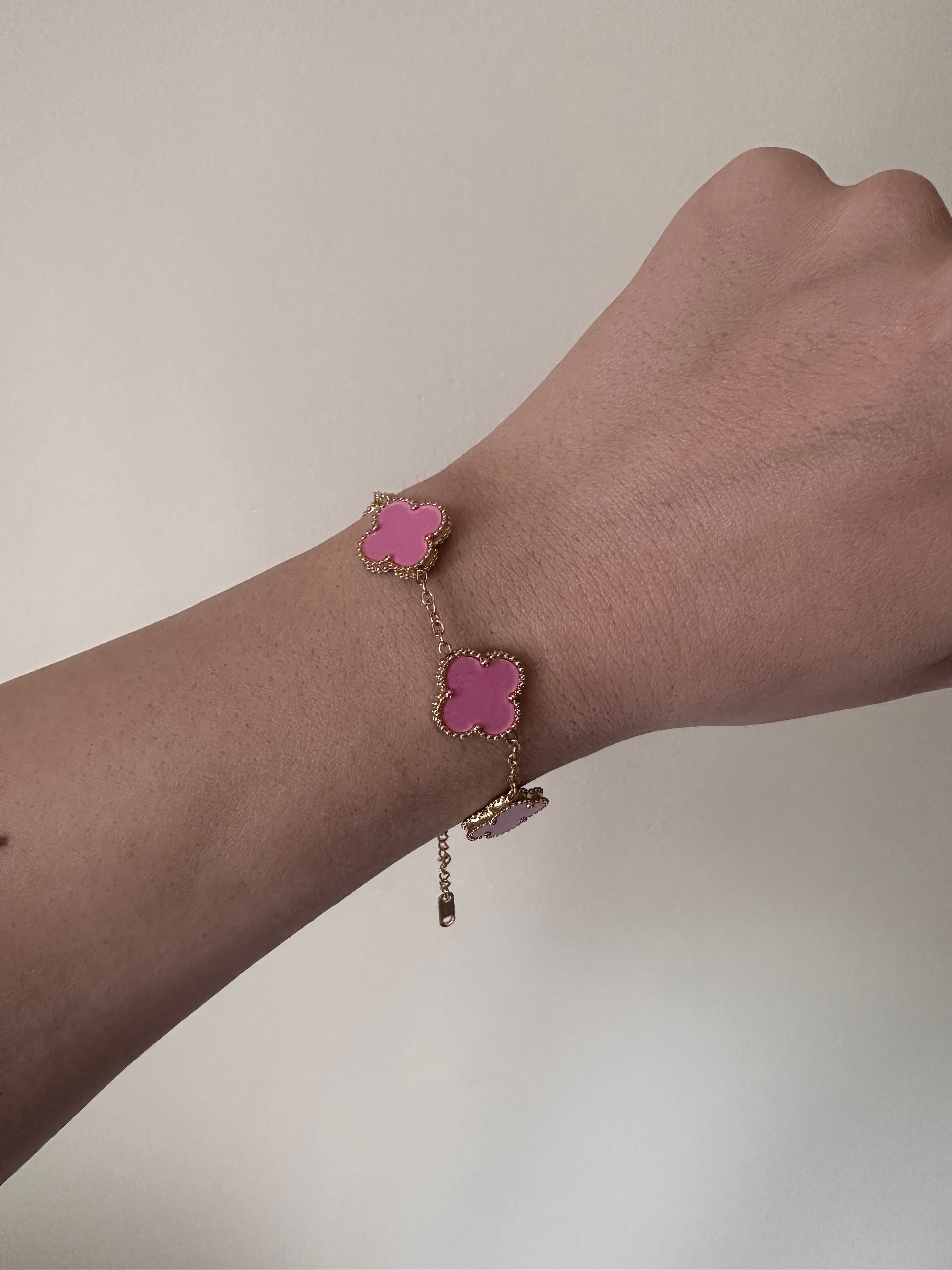 Гривни с детелини по модел на Van Cleef двулицеви