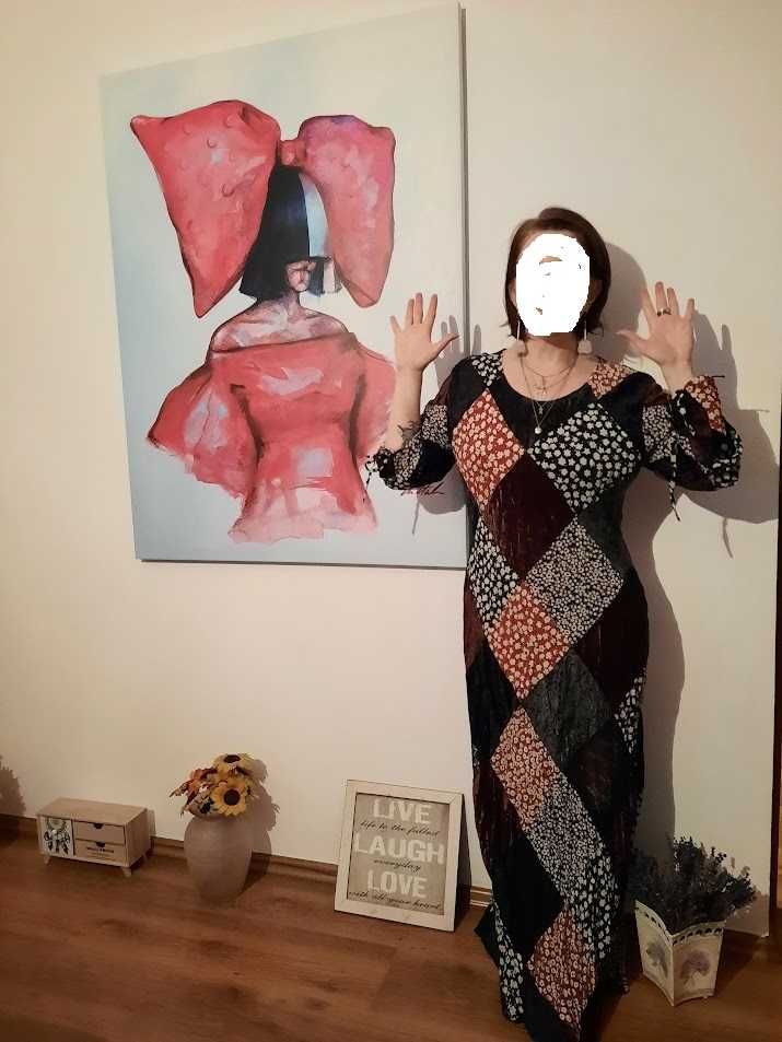 Rochie boho lungă, model deosebit