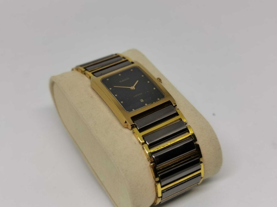 RADO DIASTAR Date Ceramic Gold Watersealed SAPPHIRE CRYSTAL 160.0395.3