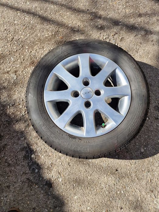 Jante aliaj ALCAR 14 inch cu amvelope de vara GOODYEAR 175 / 65 R14