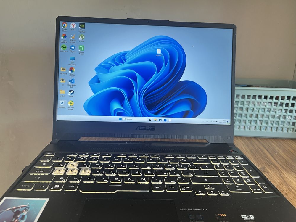 Ноутбук Asus Tuf Gaming F15, продам за 340.000 тенге