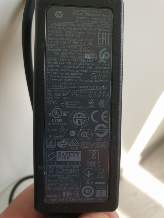Incarcator Laptop Hp.. etc. 19,5V  2,31A