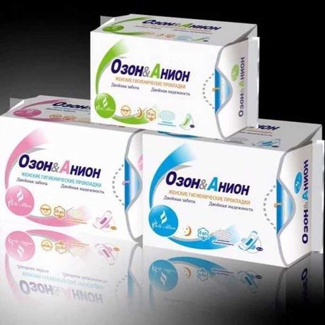Женские гигиенические прокладки "Озон-Анион" (Упаковка: 282 штуки)