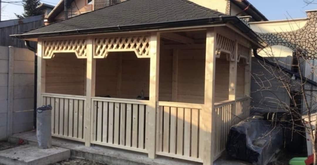 Foișoare terase pergole căsuțe de gradina