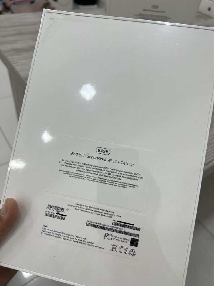 iPad 9 New 64GB  4G  Cellular 2021