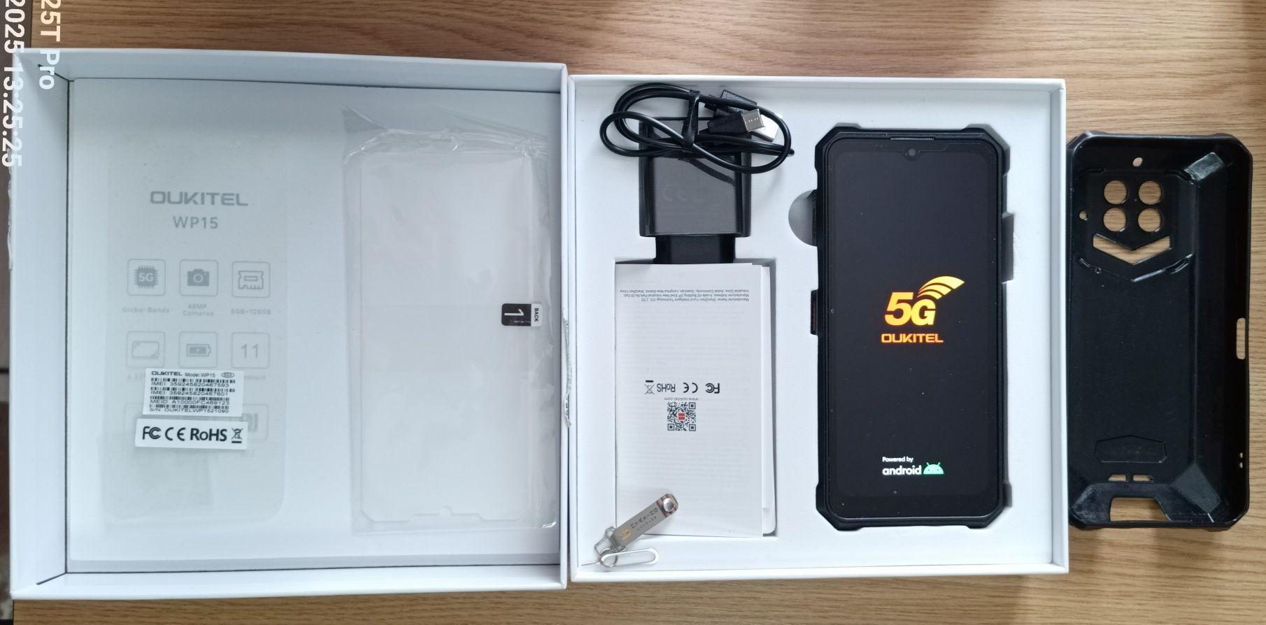 OCAZIE!Telefon android pentru aventurieri,Oukitel Wp 15,5G,15.600 mAh